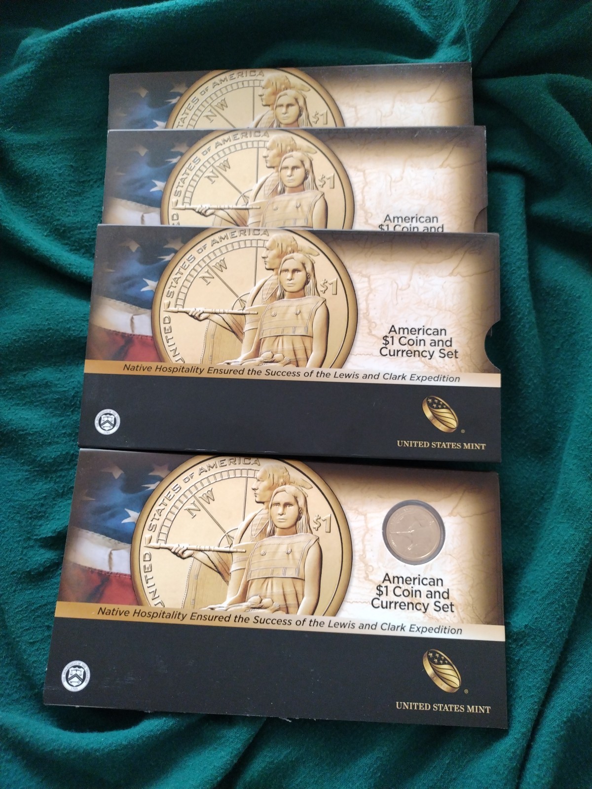 2014 D Native American $1 Sacagawea Enhanced Coin & Currency Set US Mint