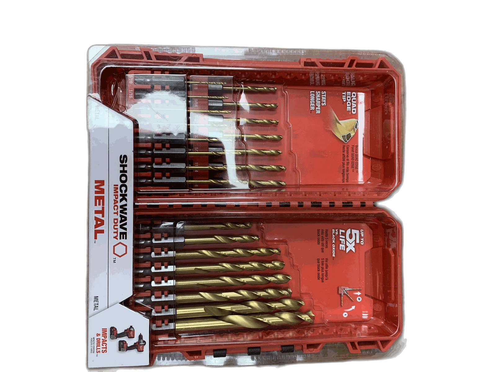 Milwaukee SHOCKWAVE IMPACT DUTY Titanium Twist Drill Bit Set (23-Piece)