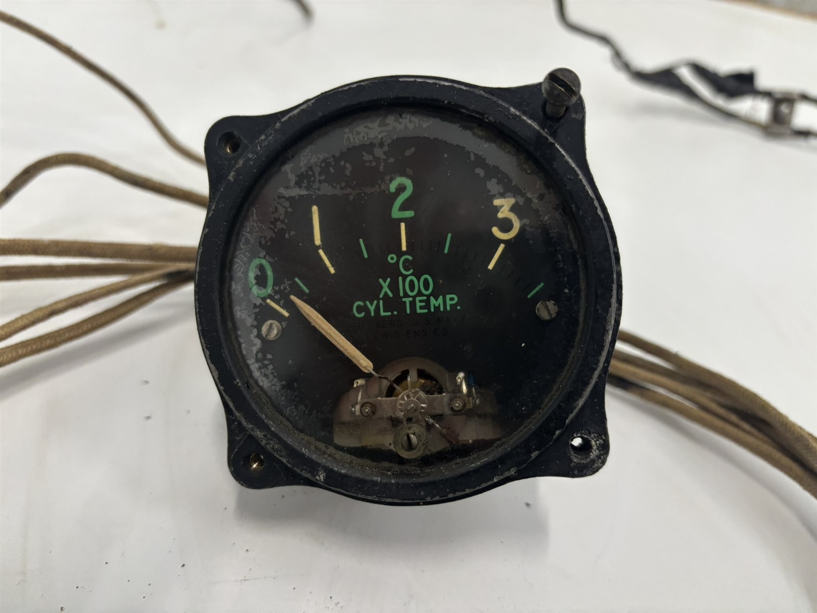 Lewis Engine Cylinder Head Temp Temperature Indicator Gauge 17AT4BN With Sensor