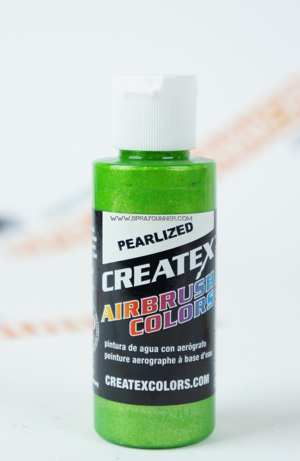 Createx Airbrush Colors 5317 Pearl Lime Ice 2oz. water-based pearlized paint