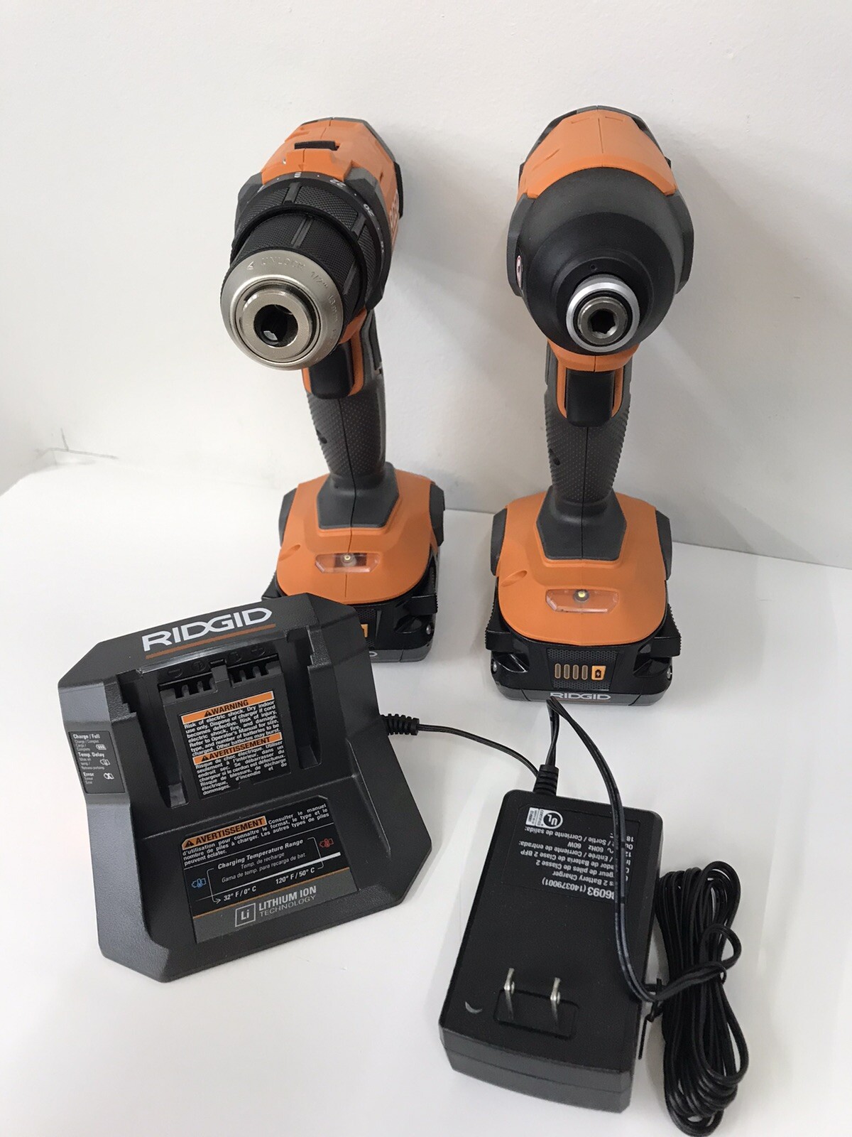 Ridgid Cordless 2 Tool Combo kit R86001 & R86002