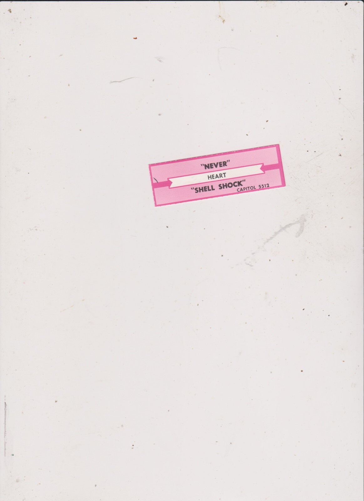 HEART- JUKEBOX TITLE STRIP.FREE SHIPPING IN U S
