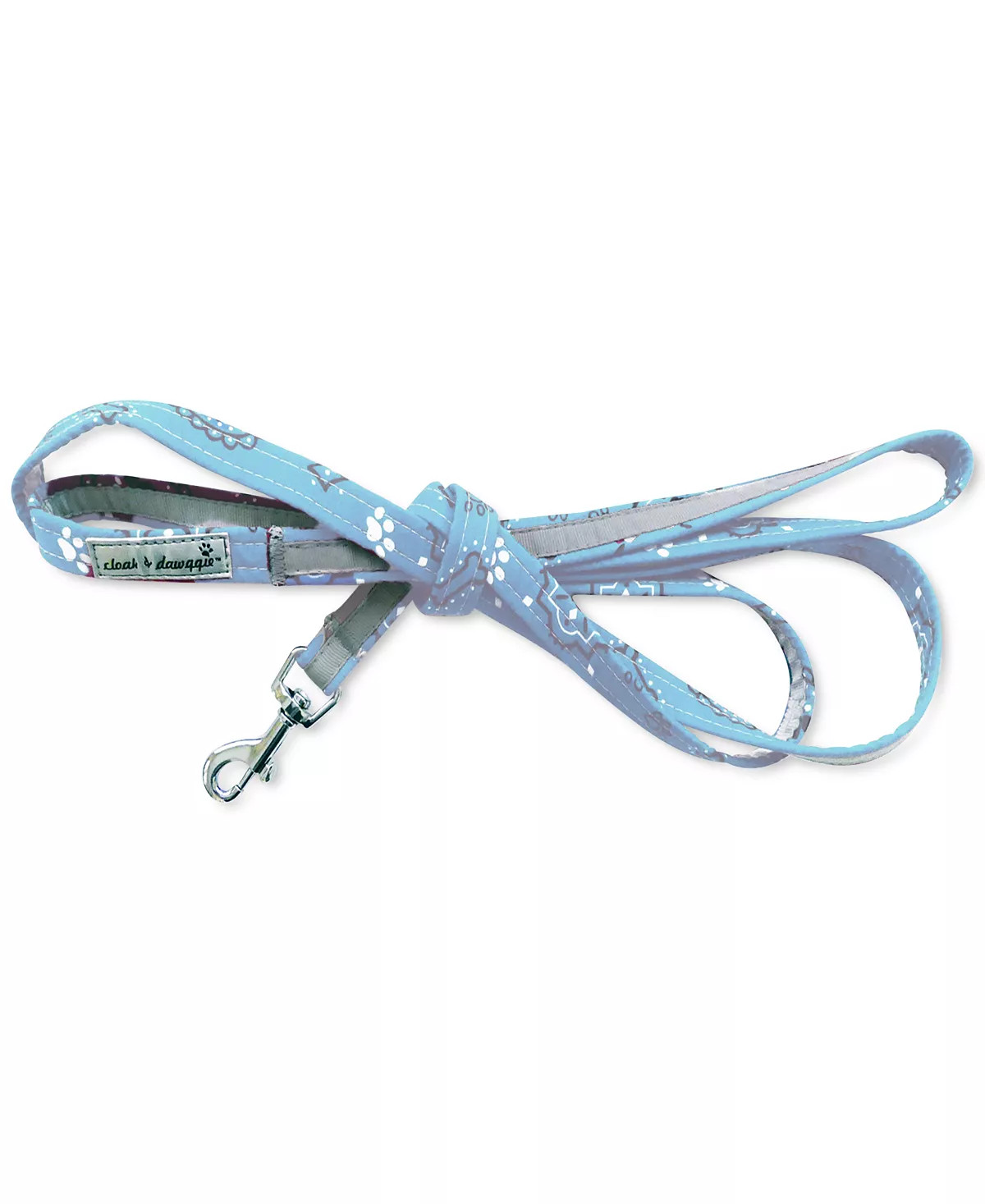 My Canine Kids Bandana Dog Leash, Lead Blue 5', 100% cotton