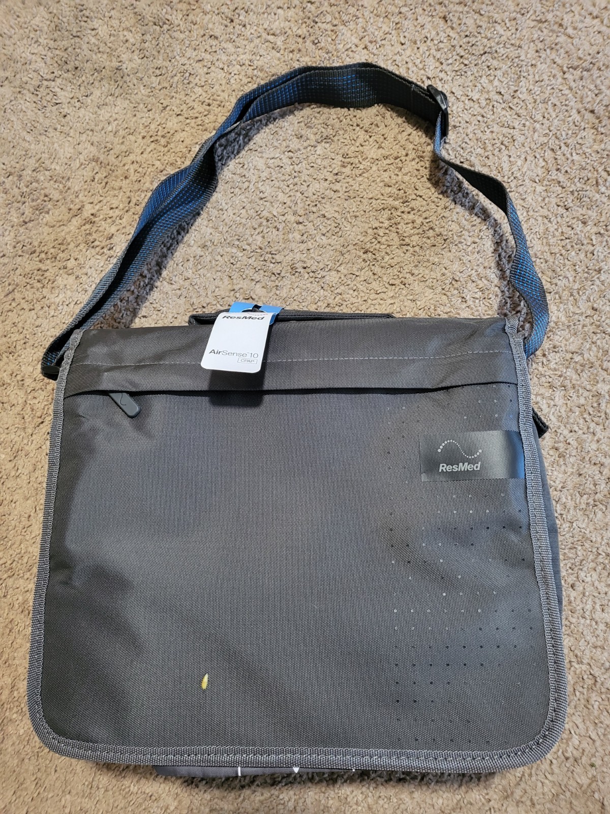 ResMed AirSense 10 CPAP Carry Bag One Size Gray Polyester Padded Travel Lift