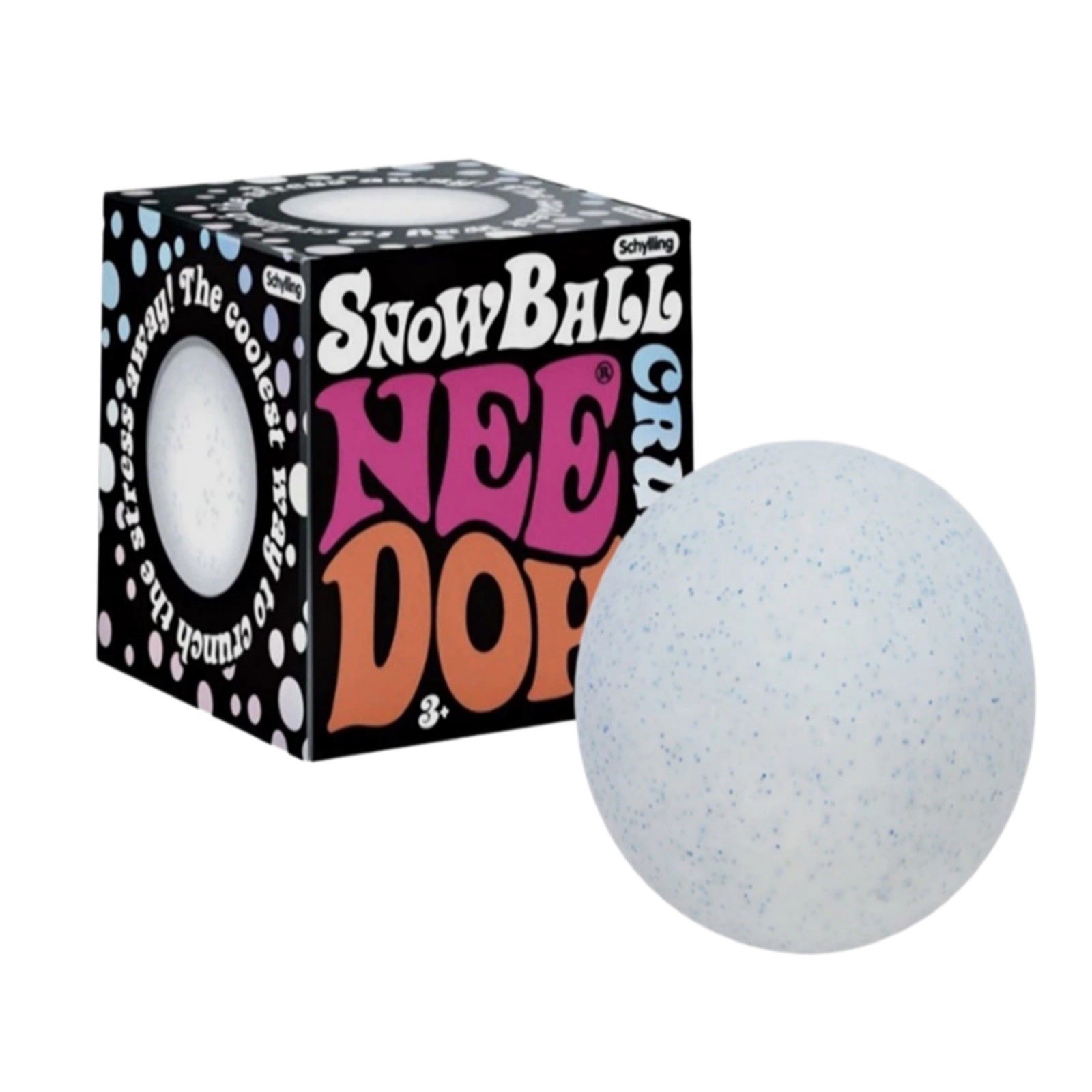 2026 New NeeDoh Super Fuzzball PURPLE Fuzzy Stress Snow Ball Sensory Squeeze Toy