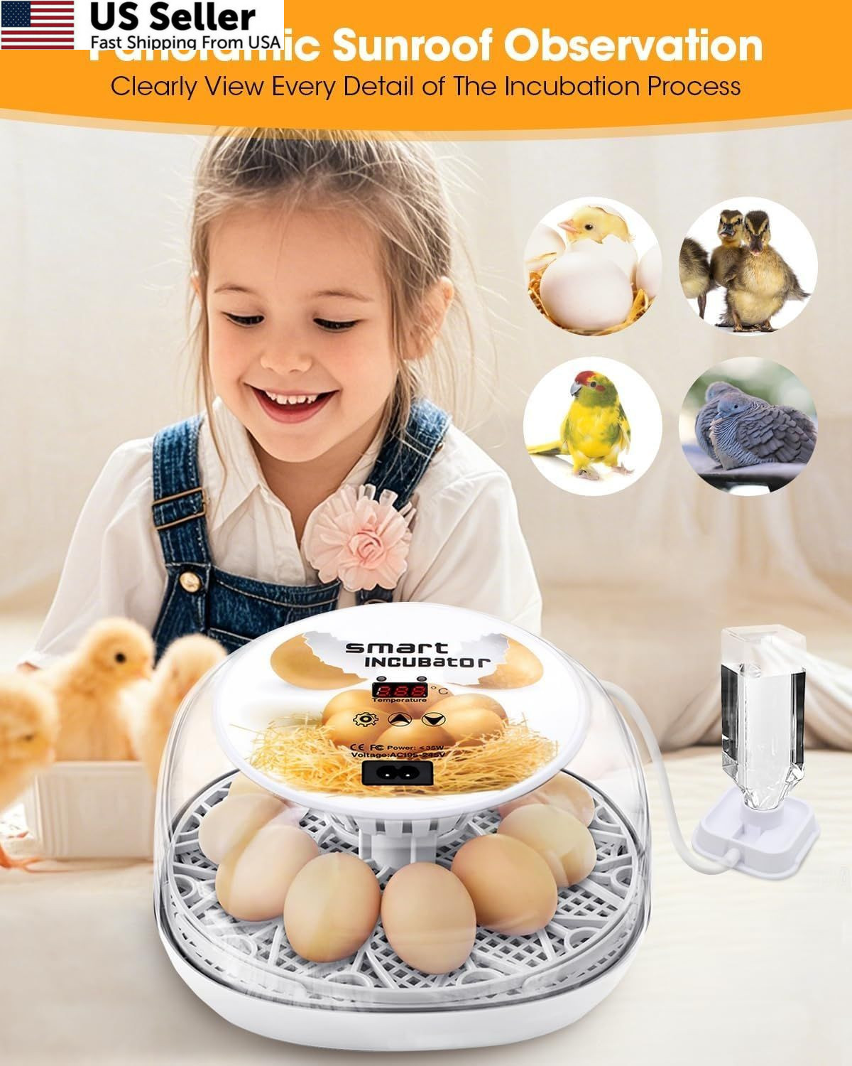 Incubators for Hatching Eggs, Chicken Waterer Cups, Automatic Egg White