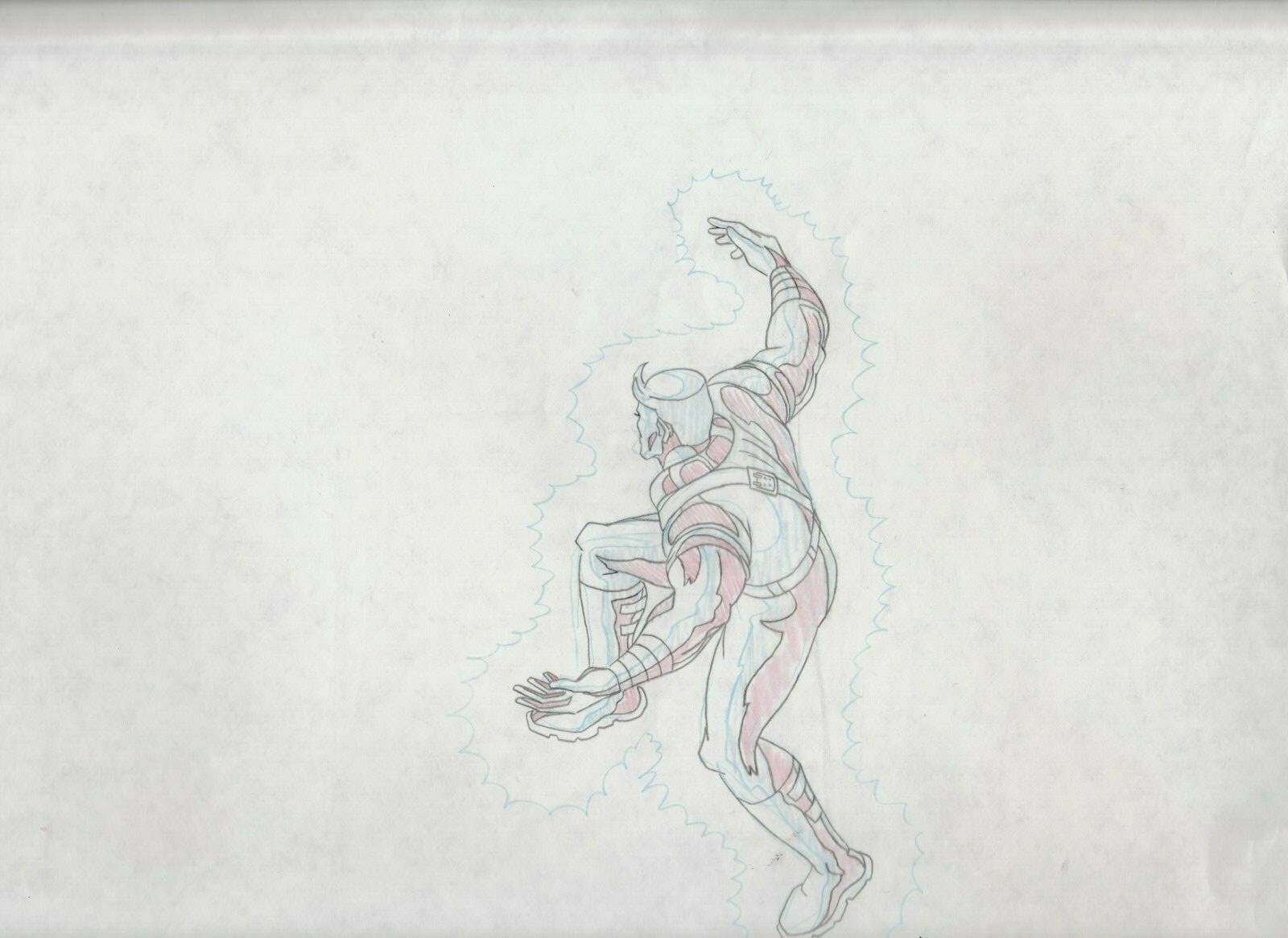 GI JOE Cartoon 12.5x10.5" Animation Production Drawing FN+ 6.5 SC444 B17-80