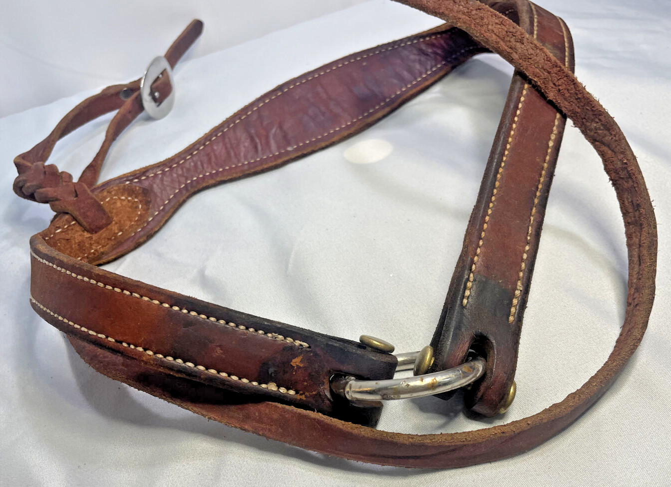 Horse Leather Breast Collar Myra pink