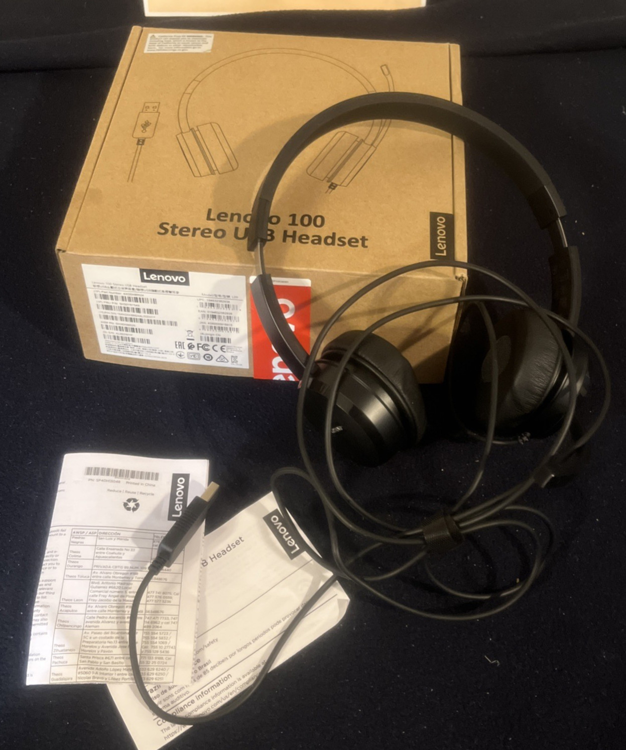 Lenovo 100 Stereo USB Headset – Used