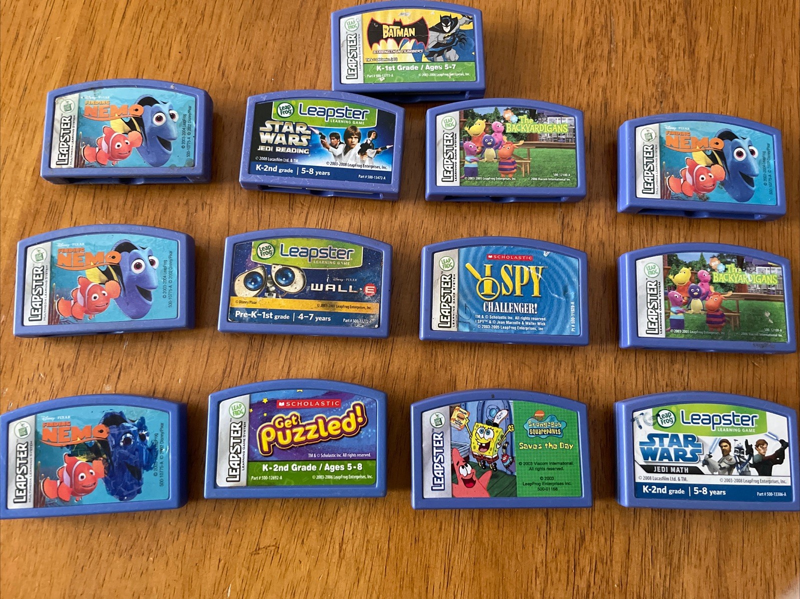 Leap Frog Leapfrog Leapster Game Cartridges Lot 13