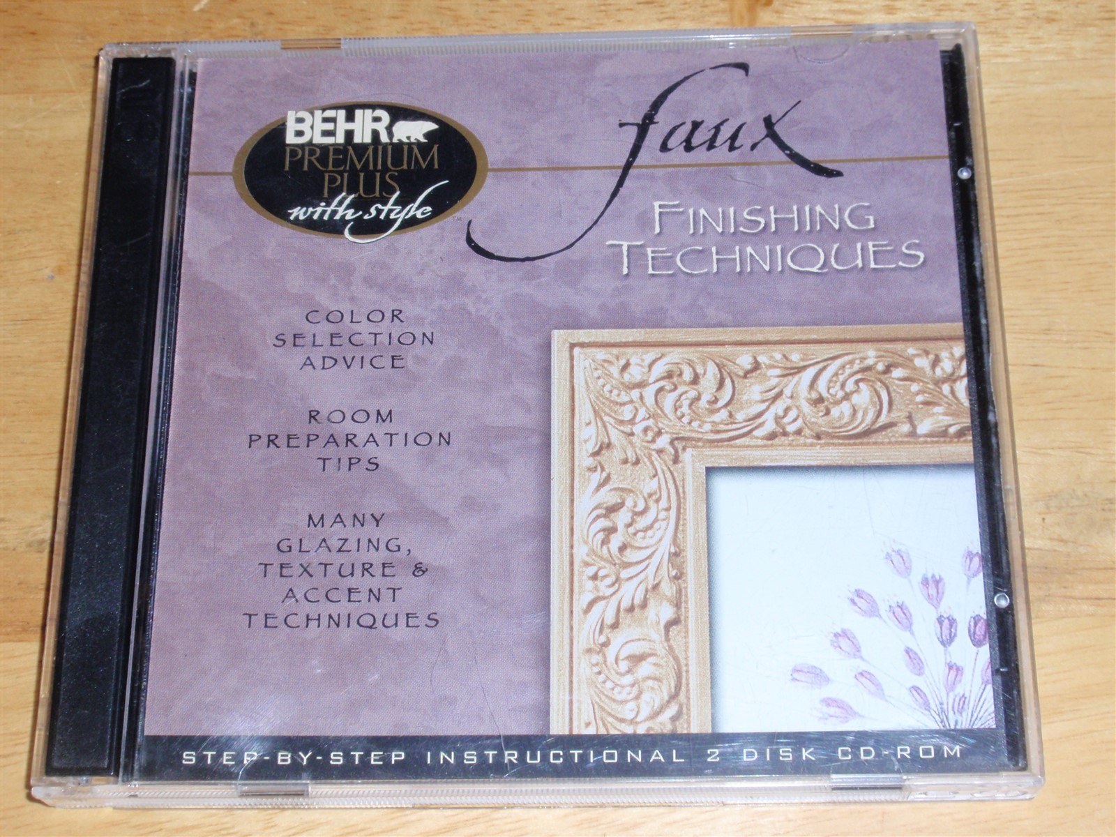 BEHR Faux Finishing Techniques Glazing/Textures-Accents PC/Mac 2disc CD-ROM 2003
