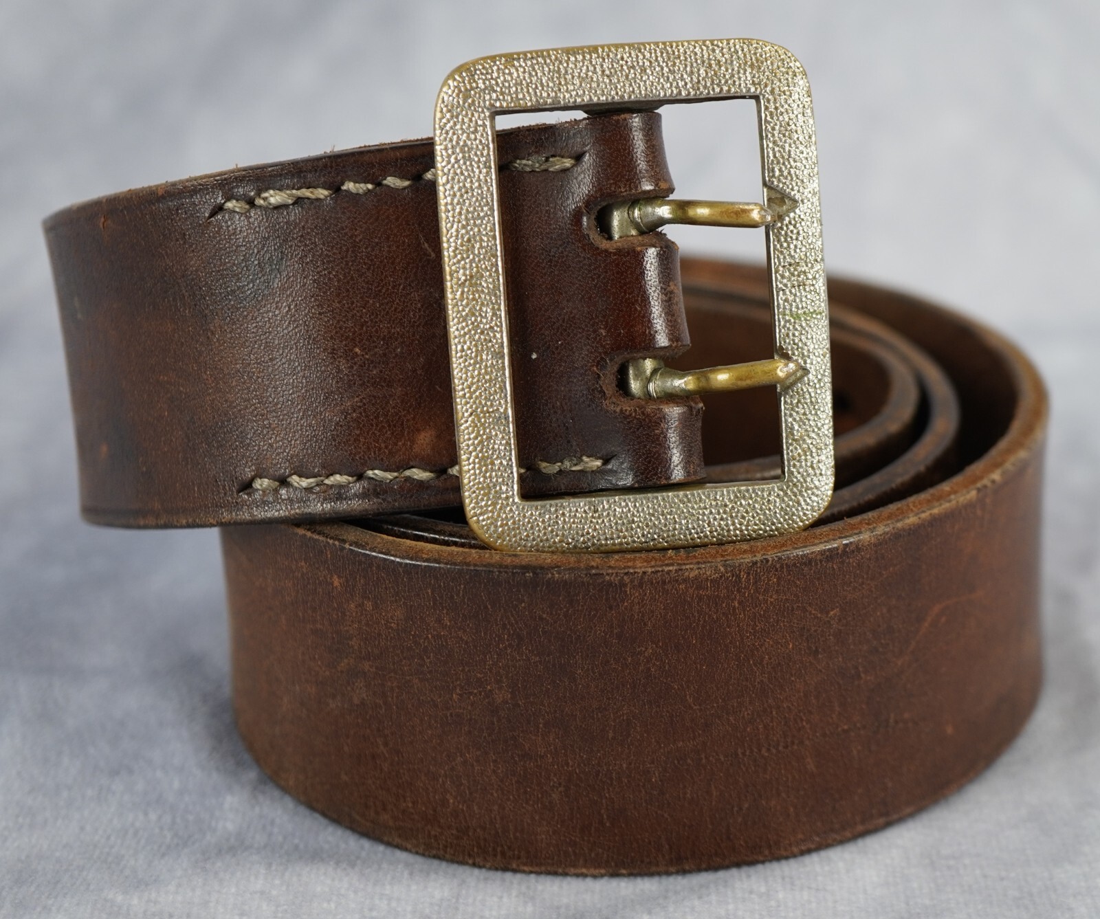 WWII German leather dress belt claw buckle political Officer WWI US Vet estate