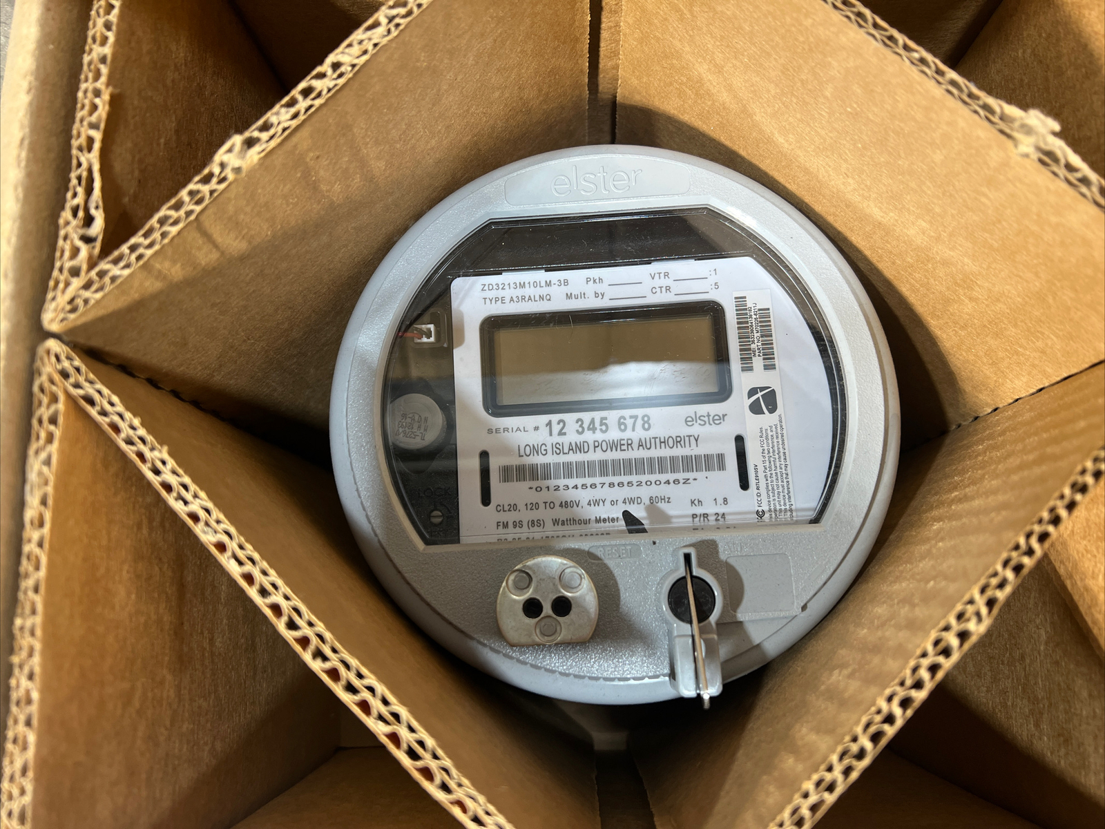 Nos Surplus Elster Electricity Watthour Meter Type A3RALNQ Class CL20