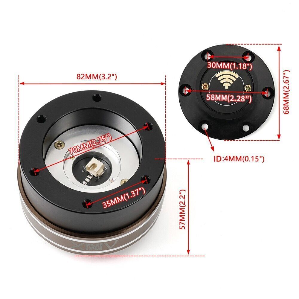 Racing Simulator Game Steering Wheel Quick Release Adapter 70mm For MOZA Simagic