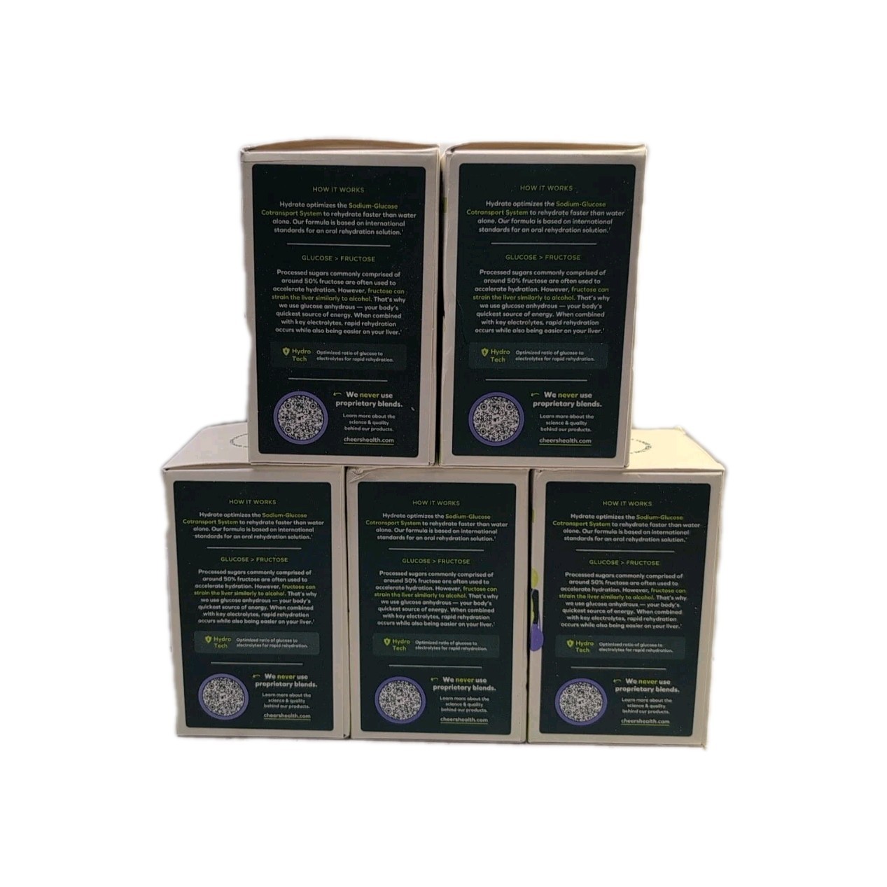(5) Cheers Rapid Hydration Powder ~ 5.08 oz Each ~ EXP: 06/2026