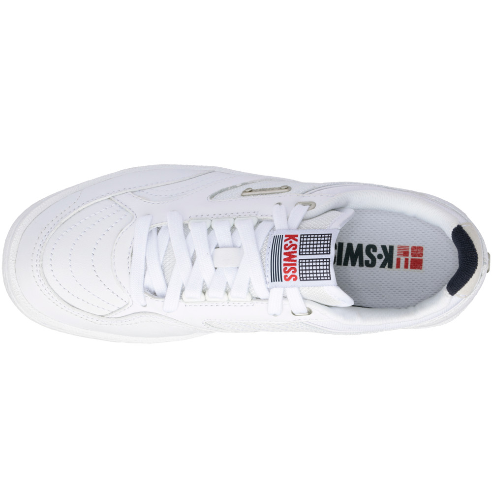 K-Swiss Ambassador Elite Lace Up Womens White Sneakers Casual Shoes 96992-113
