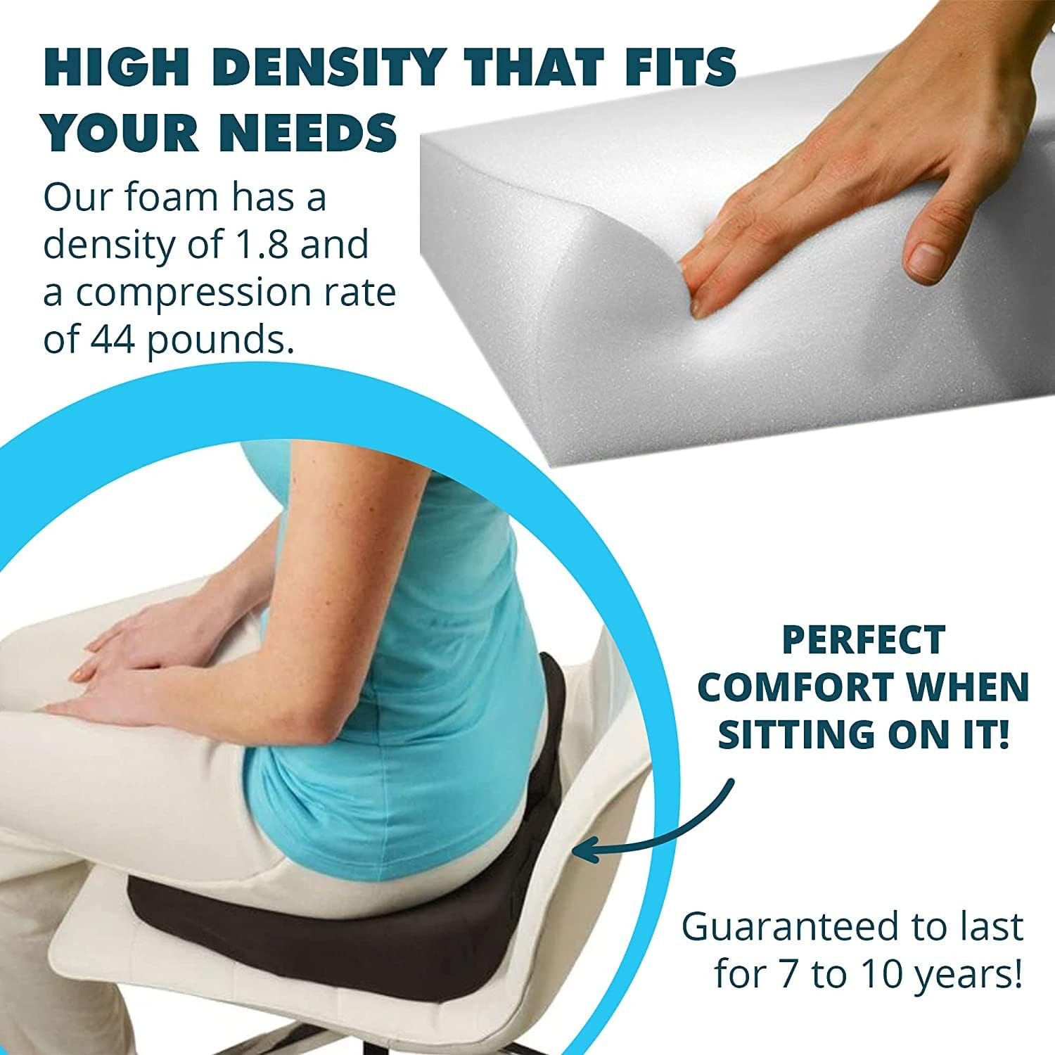 Foamma 0.5" X 24" X 72" High Density Upholstery Foam, Replacement Couch Cushion,