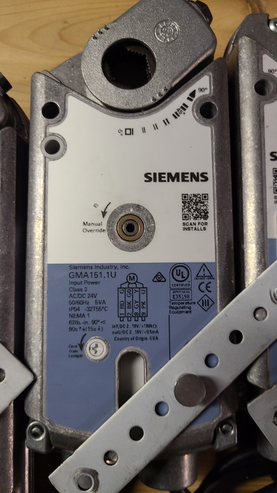 Siemens OpenAir Actuator GMA151.1U