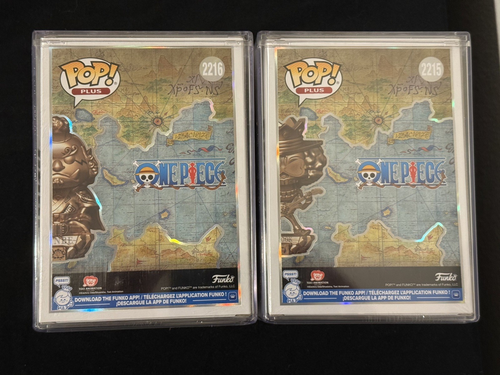 One Piece Funko Pop! Plus Brook and Jinbe (Bronze) + Protector