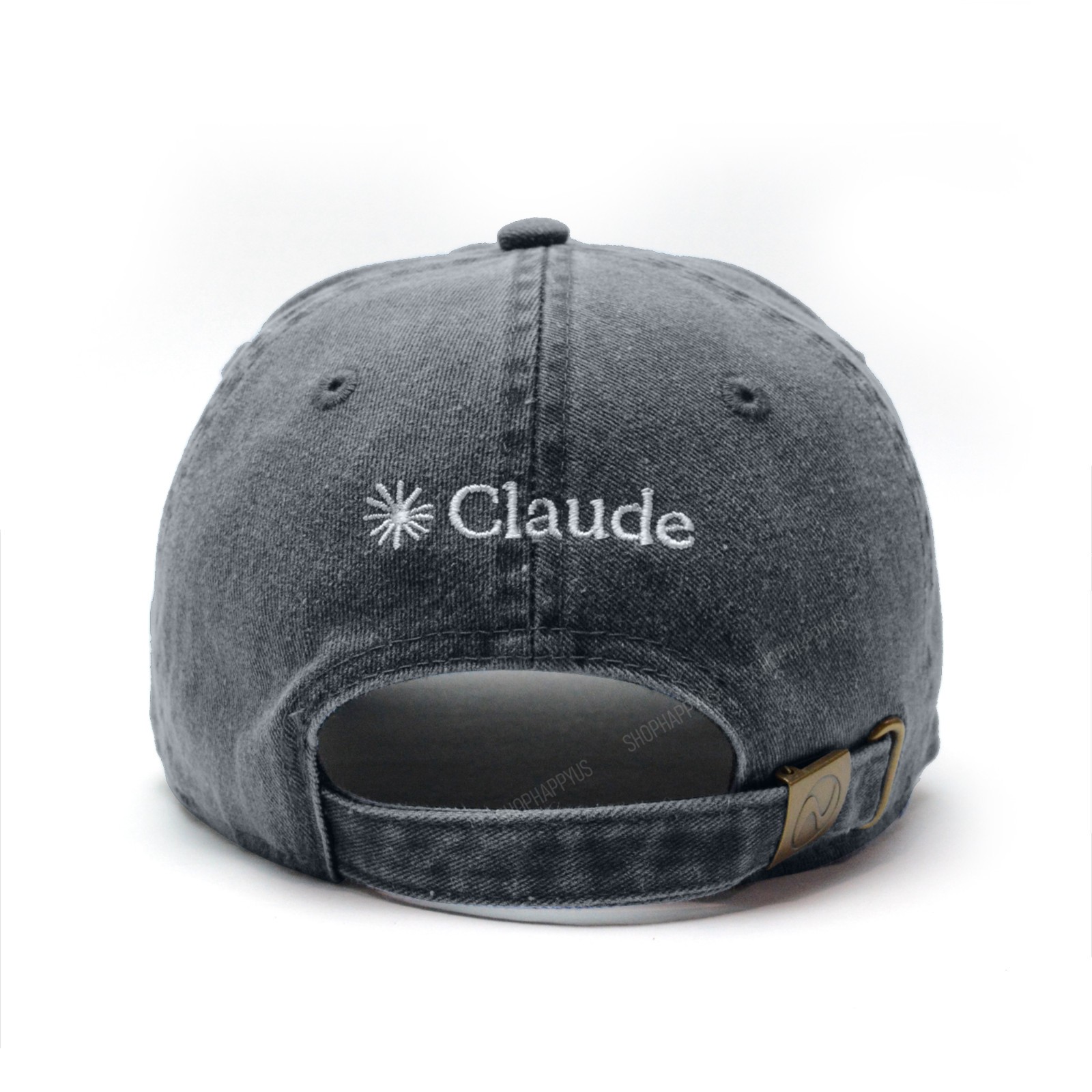 Anthropic Claude Thinking Hat Navy Blue Adjustable Strapback Baseball Cap New