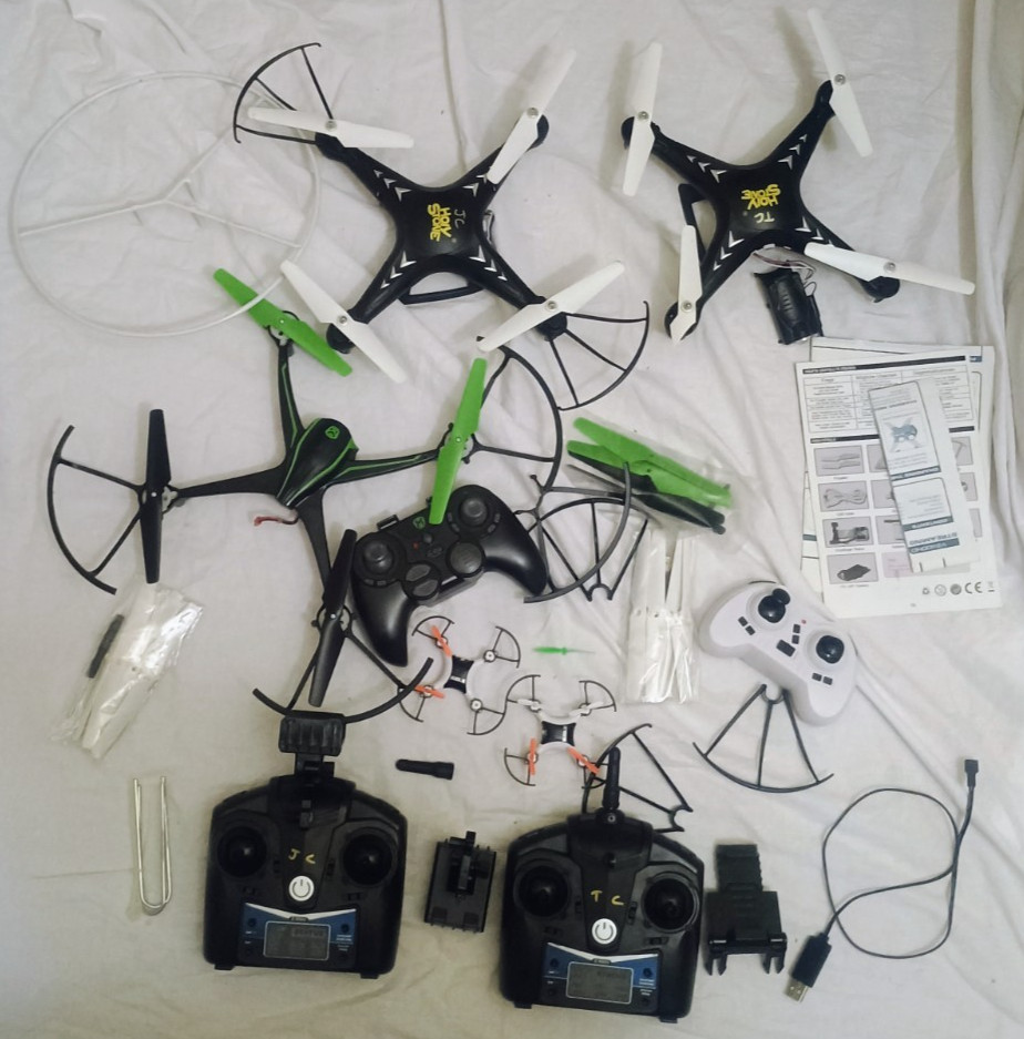 Lot Random Drone Parts !UNTESTED SOLD AS IS FOR PARTS! Holy Stone Sky Viper Etc.