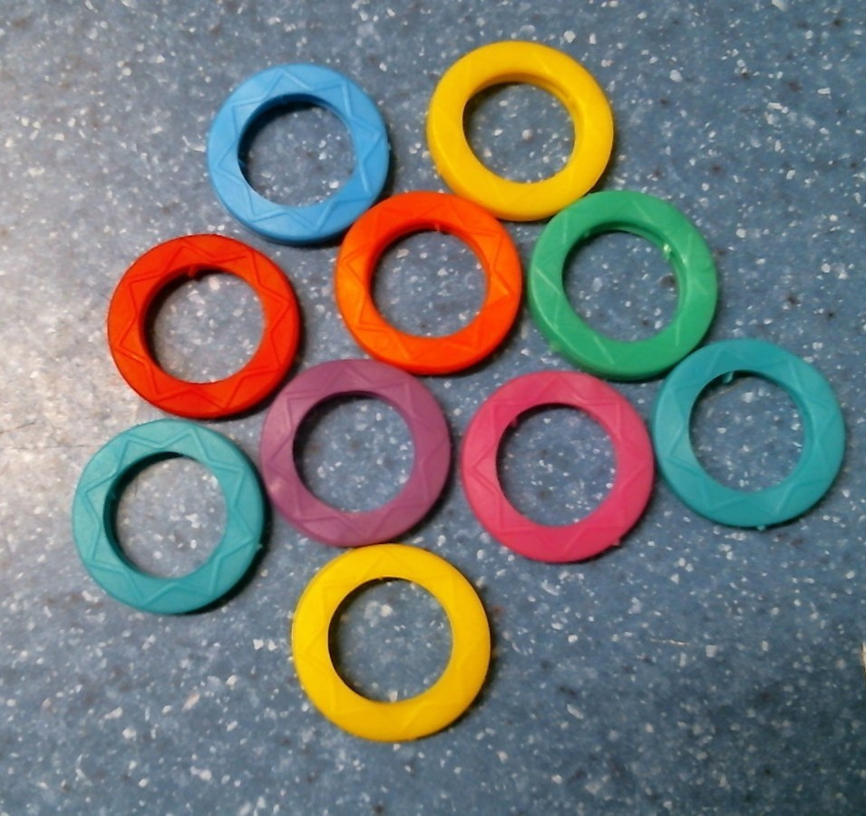 Hy-Ko Key Accessories Identifiers, Asst colors LOT OF 10 (KT130) FS