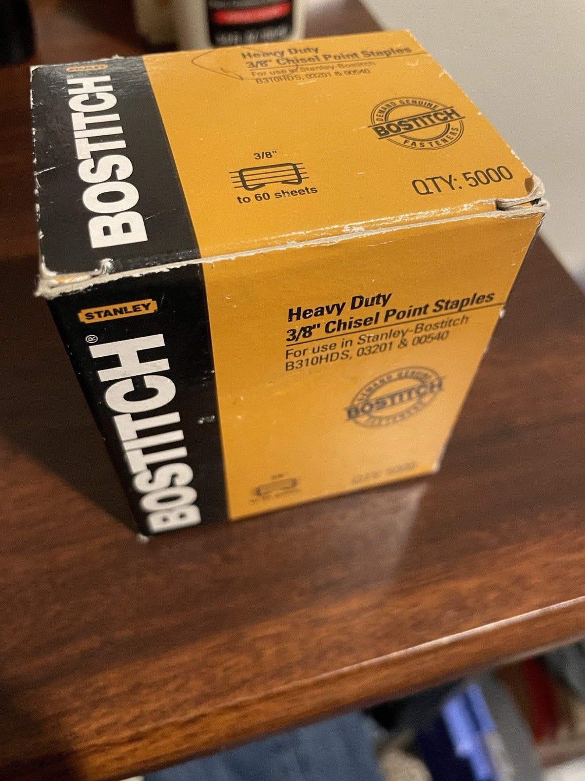 Bostitch 3/8” Heavy-Duty Staples Chisel Point 5000 ct New ‘these The Good Kind!’