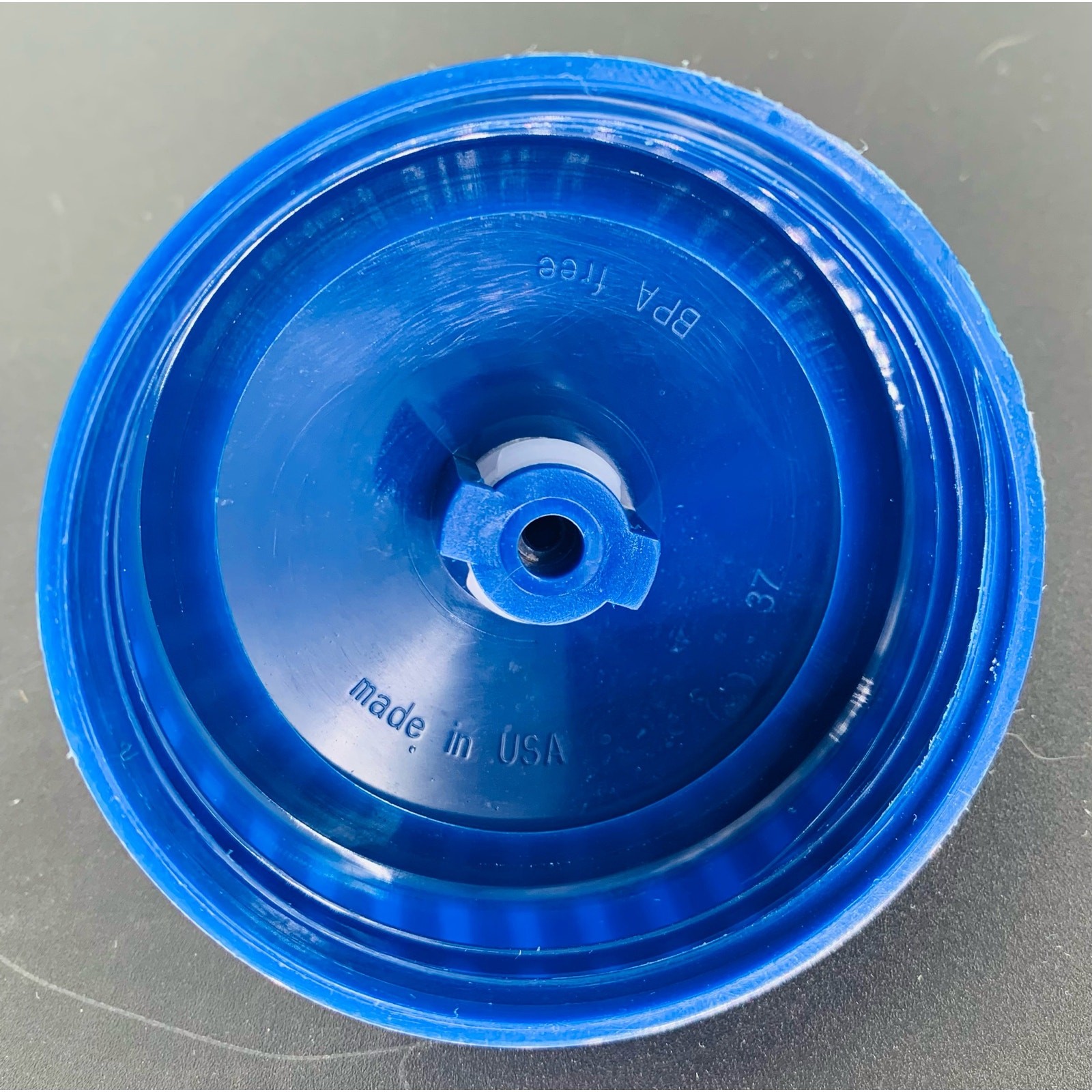 Clear Water Bottle Plastic Retool Blue Cap & Valve 24 Oz Bicycle Spill Proof