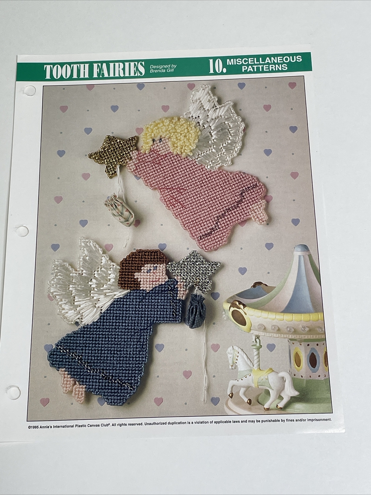 Tooth Fairies Girl & Boy Annie's Plastic Canvas Pattern
