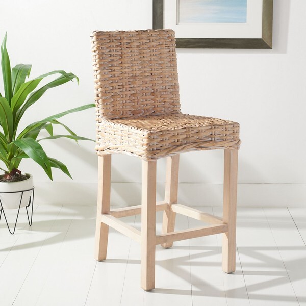 Safavieh TOBIE RATTAN COUNTER STOOL, Reduced Price 2172754436 BST6501D