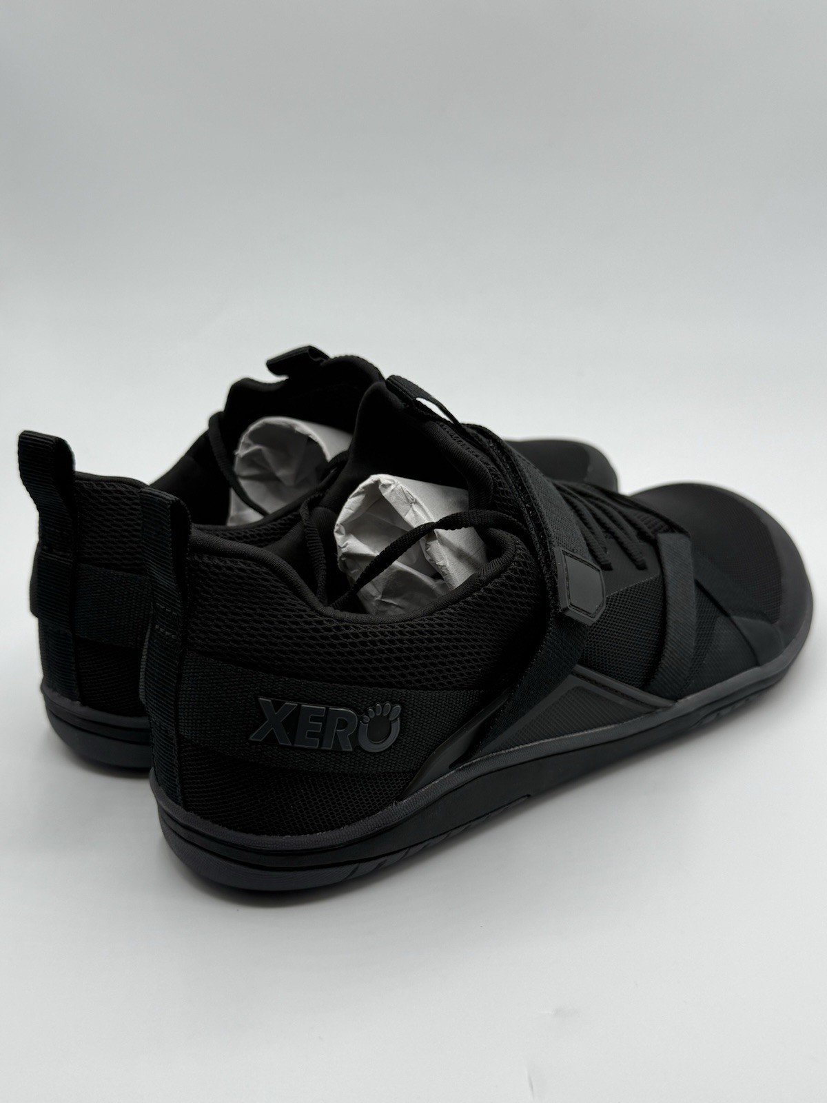 XERO Forza Trainer Men's Black Minimalist Barefoot Hiit Lifting Training Shoes