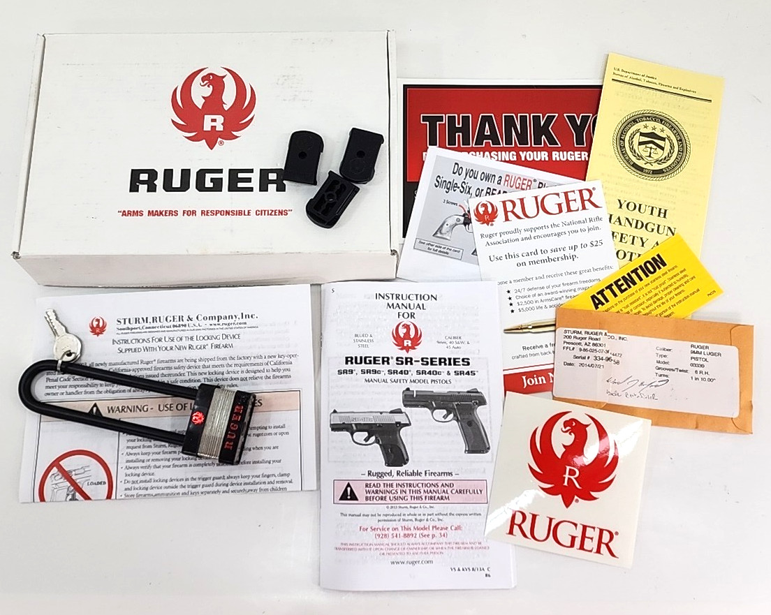 Factory OEM RUGER LC9s 9mm Luger Pistol Storage Box and Original Paperwork Only