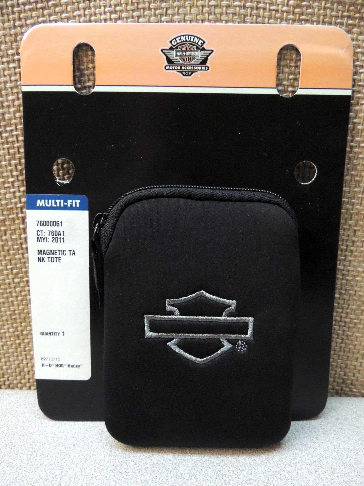 GENUINE HARLEY 5.5x4" MAGNETIC TANK POUCH TOTE FITS W/ ROAD TECH ZUMO 550 665