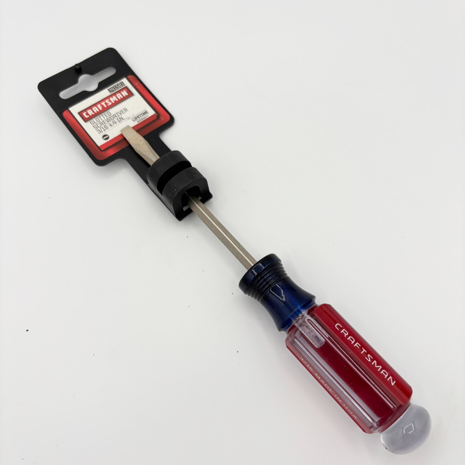Craftsman Sears 3/16 x 4" Slotted Flat Screwdriver NOS, Made in USA, 41581 WF