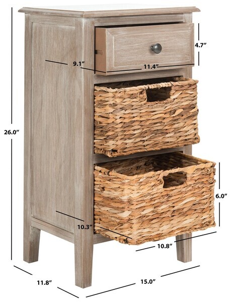 Safavieh EVERLY DRAWER SIDE TABLE, Reduced Price 2172732775 AMH5743E