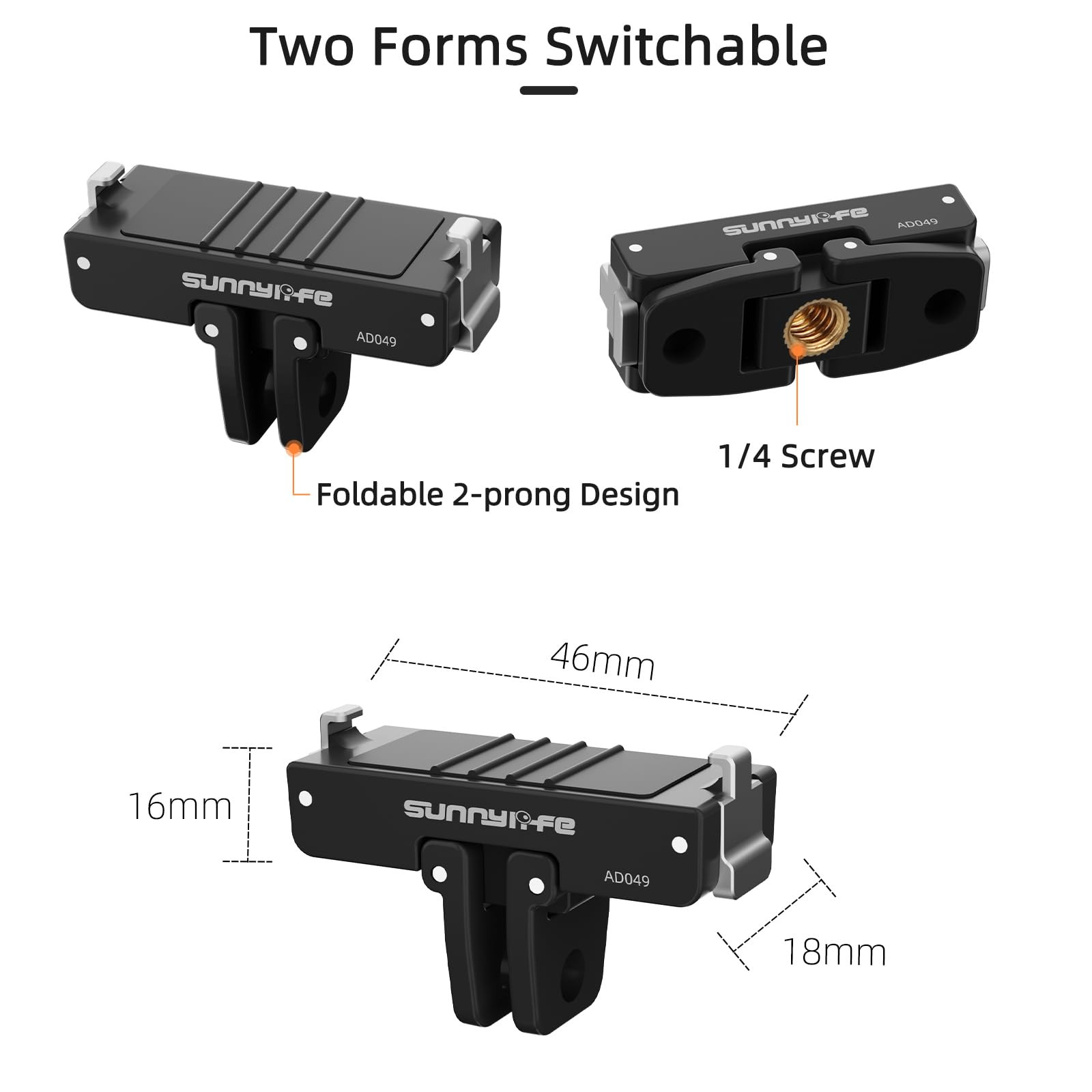 Magnetic Quick Release Adapter Mount for Insta360 GO Ultra Camera