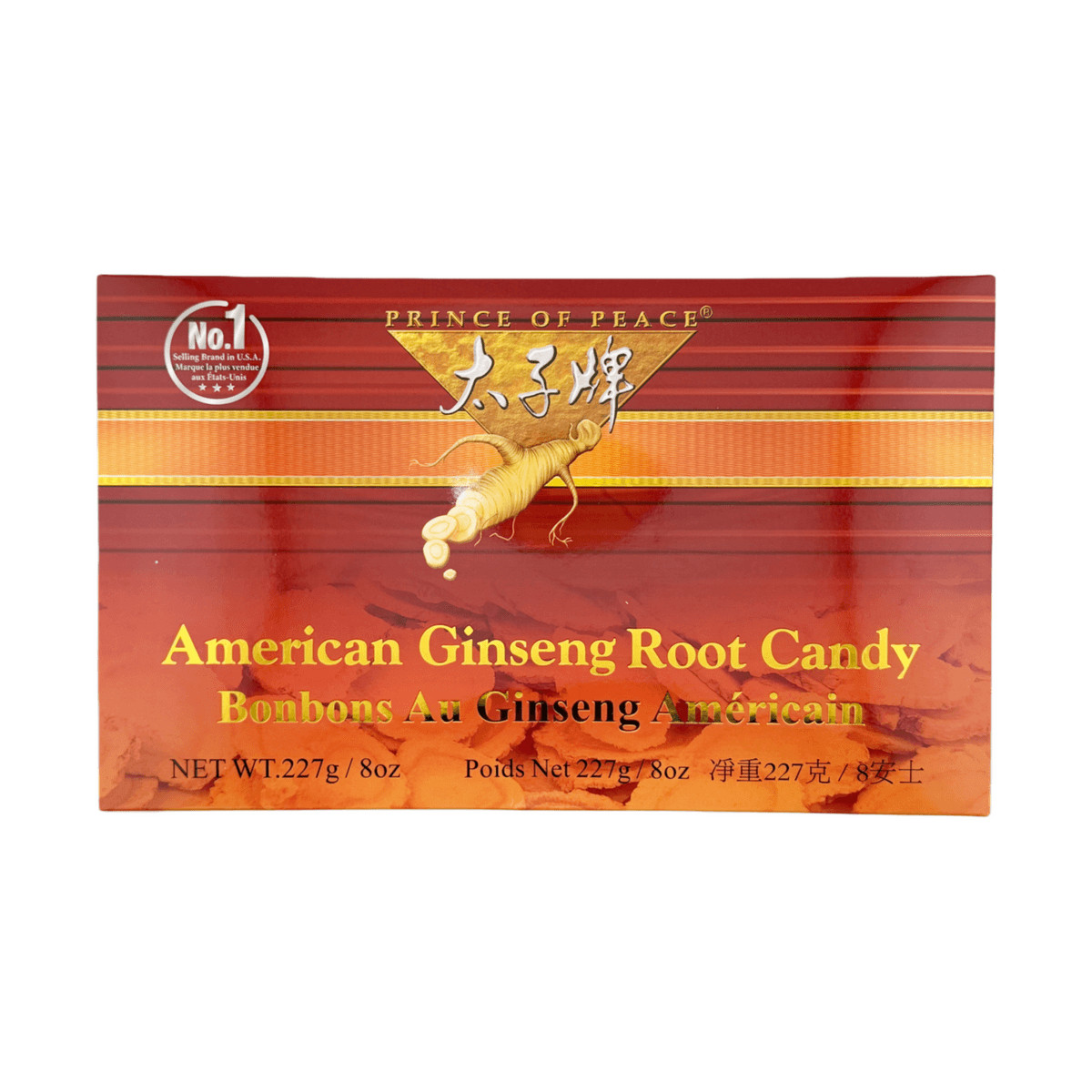American Ginseng Root Candy 8oz-Gift Box
