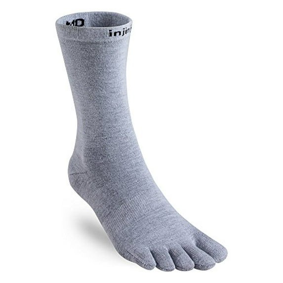 Injinji 2 0 Men s Liner Crew Toesocks Gray Medium