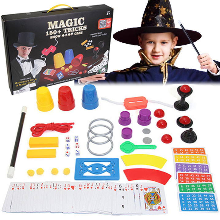 Magic Tricks for Kids Magic Kit with 200+ Tricks Beginner Set Ages 5+