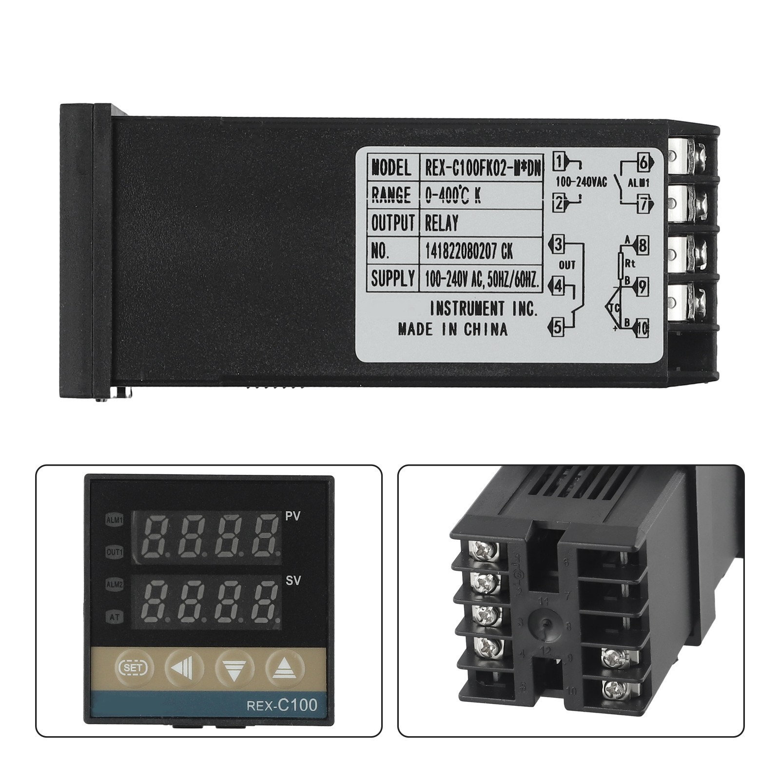 Efficient REXC100 M*DN Intelligent Temperature Controller Relay Output