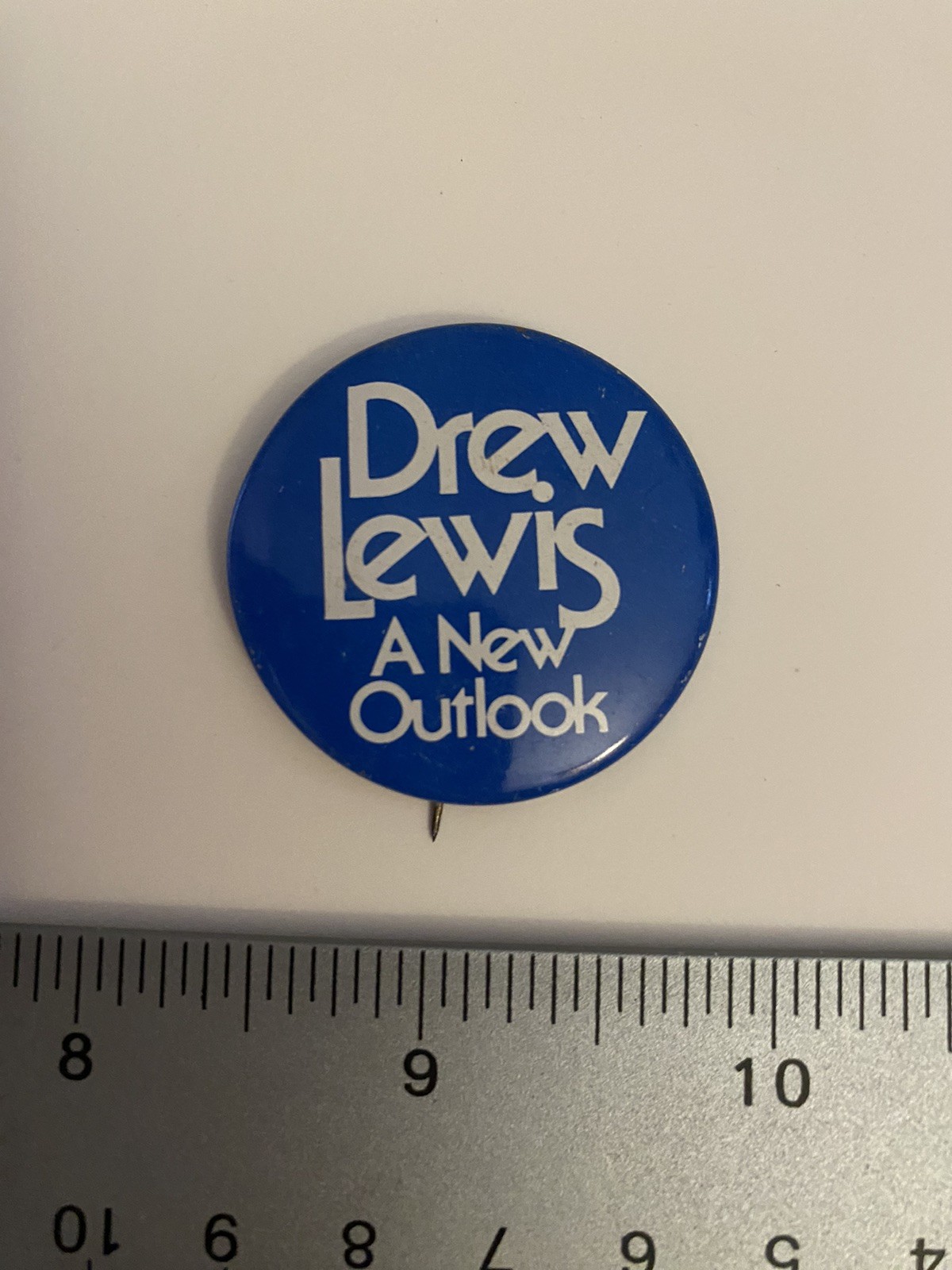 Drew Lewis A New Outlook Pin Back Button P43