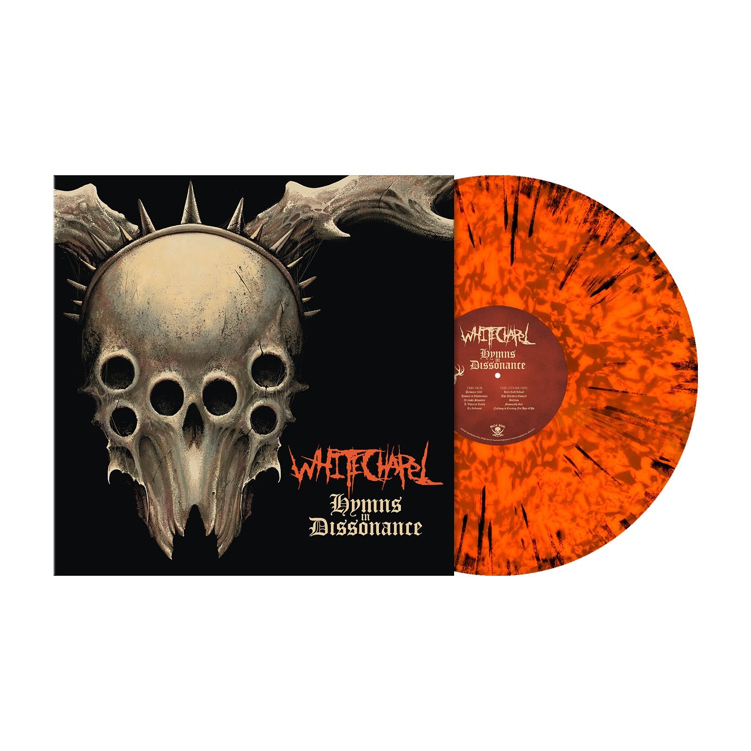 Whitechapel 'Hymns In Dissonance' Neon Orange Black Dust Vinyl - NEW