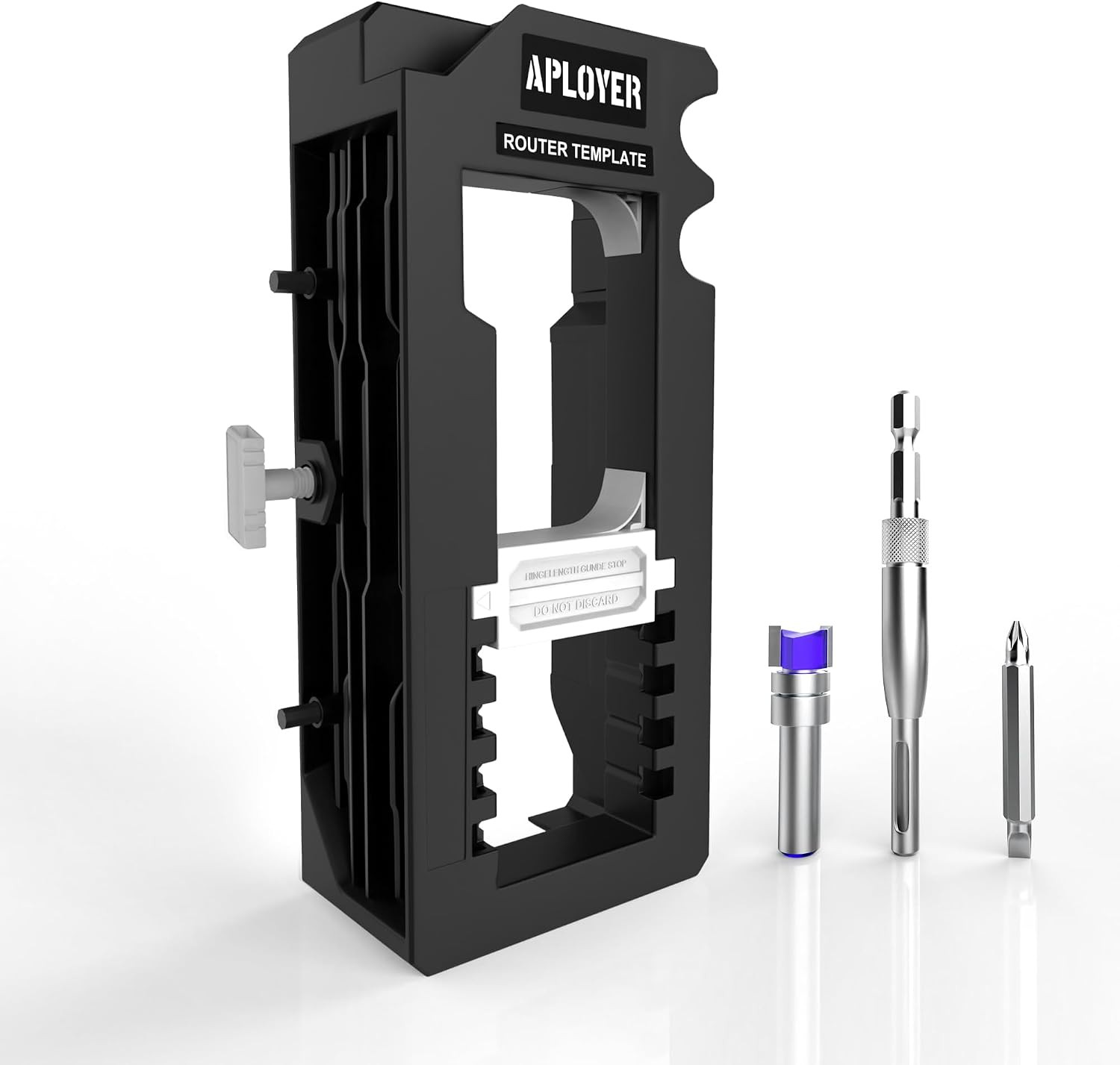 Door Hinge Jig, Door Hinge Router Template, Adjustable Door Mortise Jig for 3" t
