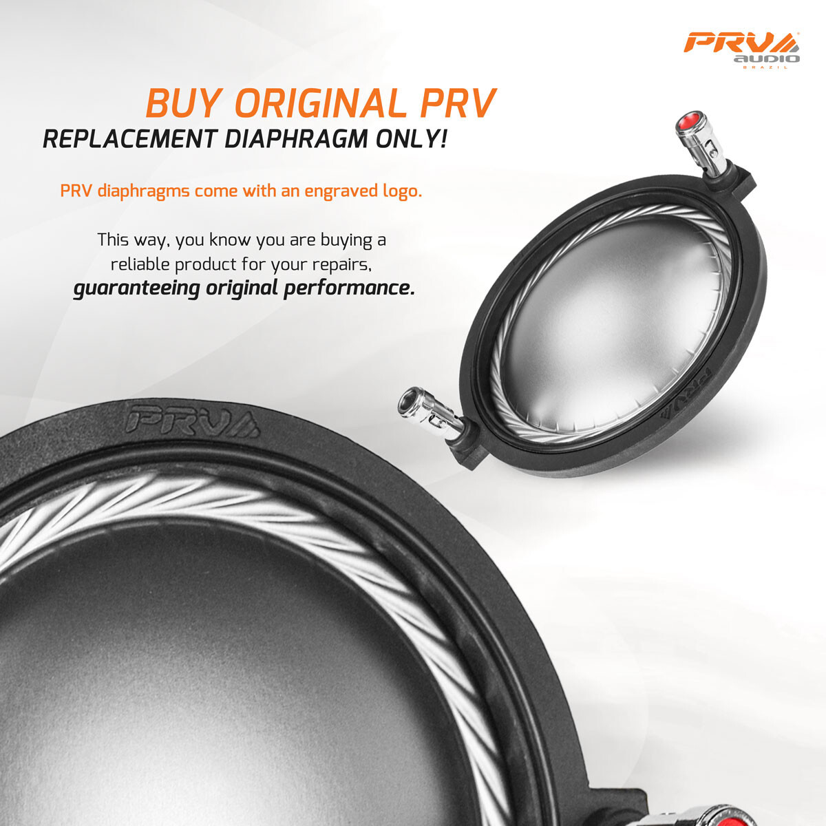 1x PRV RPD3220Ti Original AUTHENTIC Replacement Diaphragm for D3220Ti D3220Ti-Nd