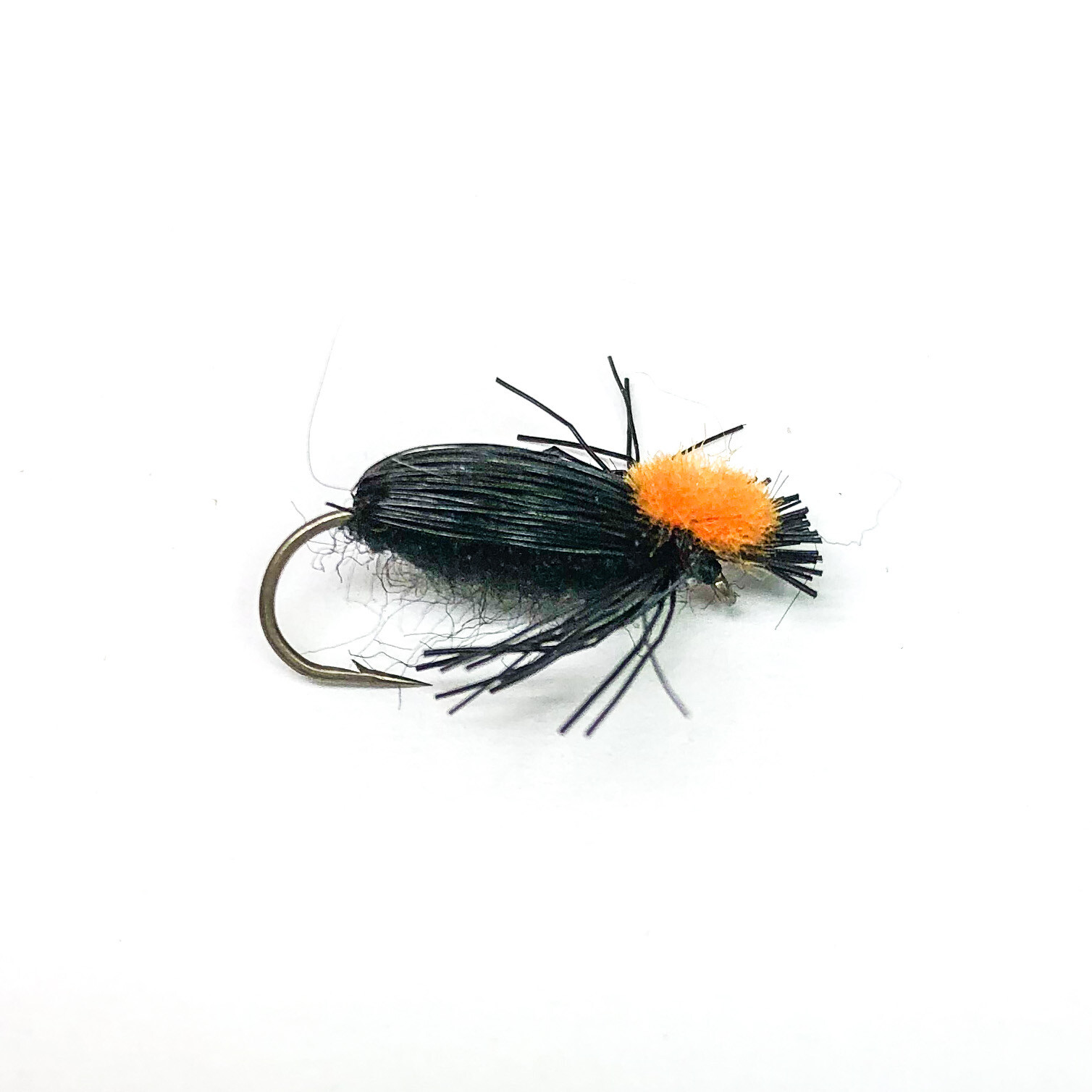 (4) Four Flies - Deer Hair Beetle Red Indicator Dry Fly