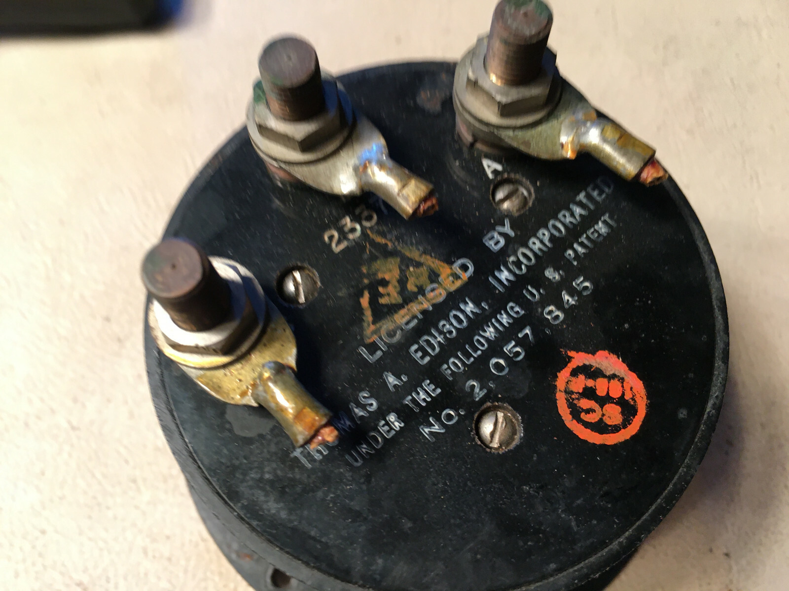 Edison Wind Direction Indicator Meter, sn 23376