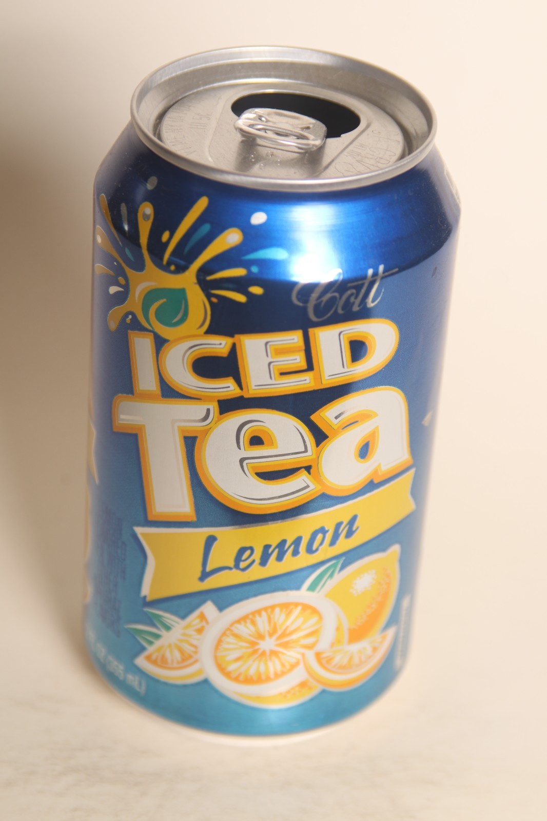 Cott Iced Tea Lemon soda can - 12oz