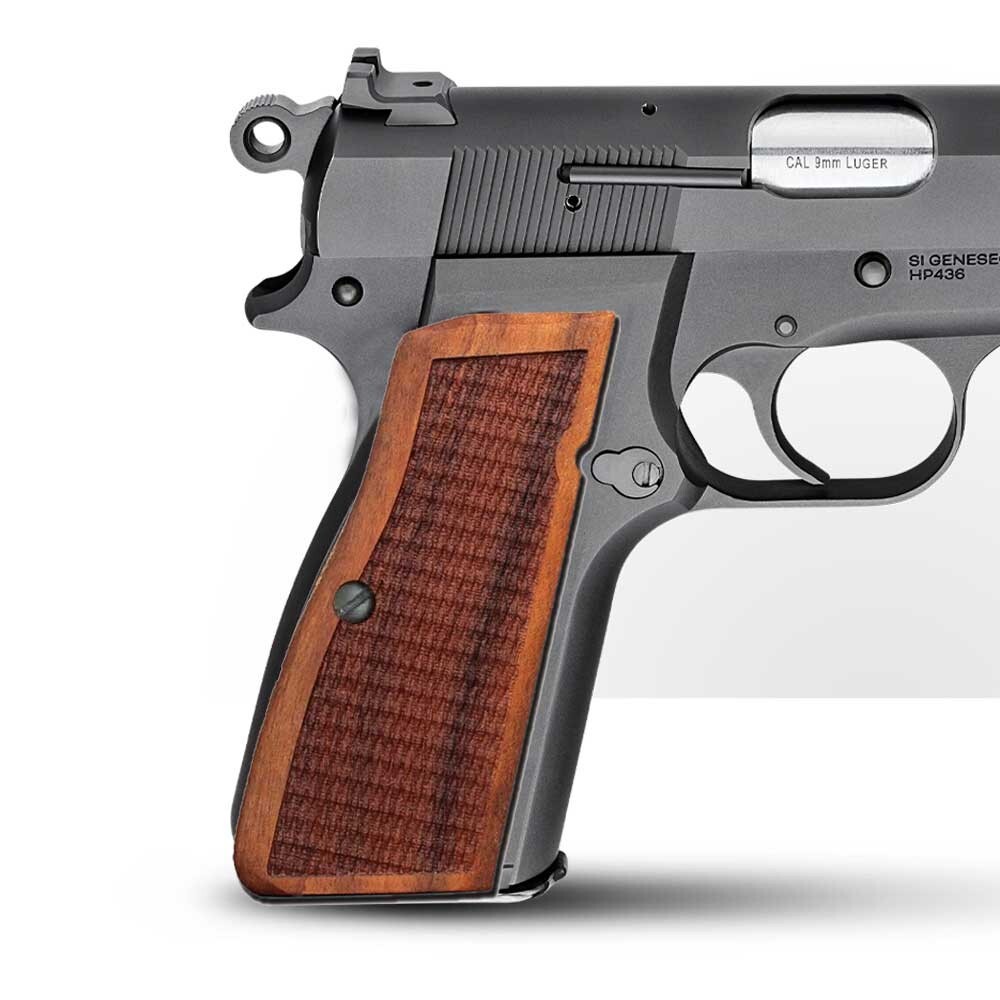 Springfield Armory SA 35,Browning High Power HP, Regent Br-9 walnut wood Grips