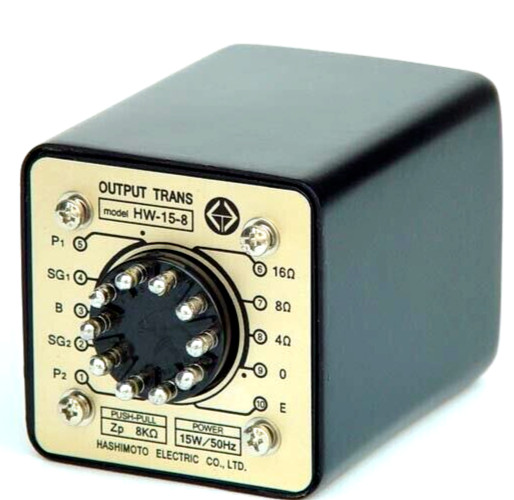 Hashimoto HW-15-5 Pair Output Transformer 15W P-P 5K/16,8,4ohm