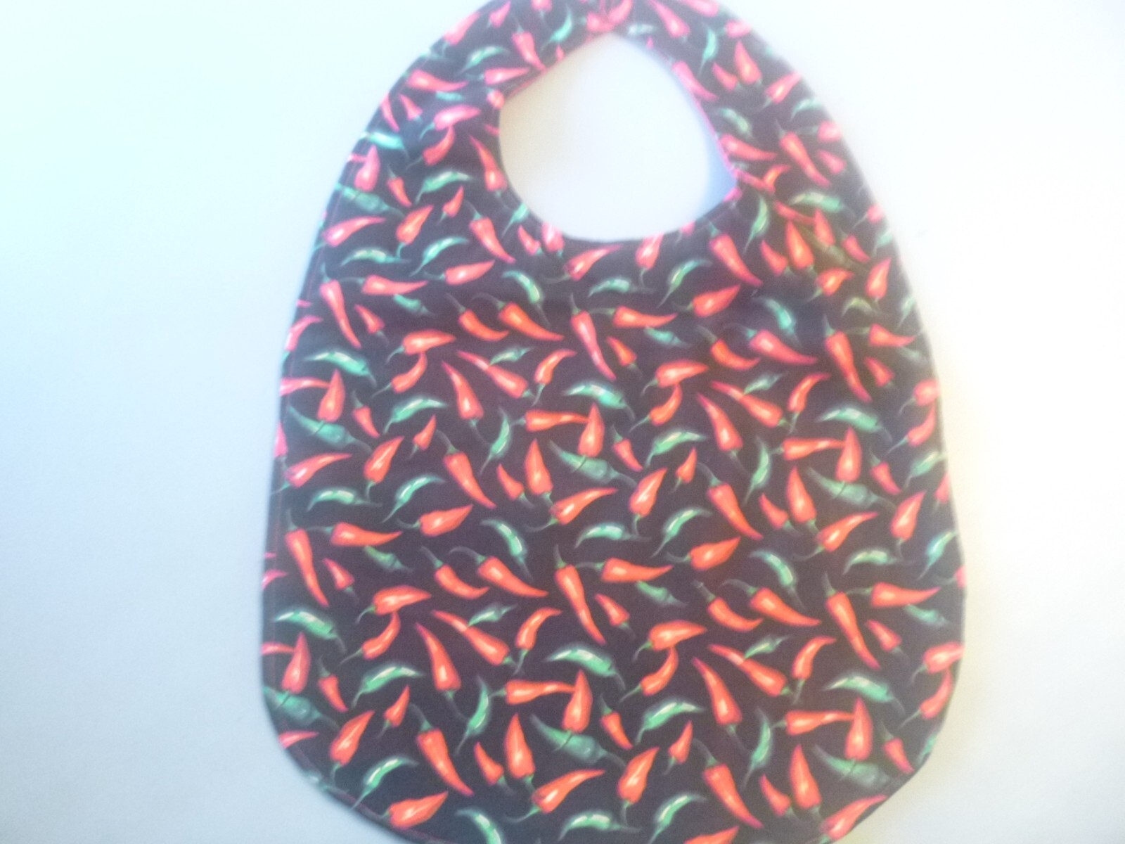 Adult Bib/Clothing Protector double thickness with Quilted Diamond Backing